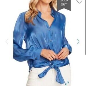 Vince Camuto Tie Front Blouse